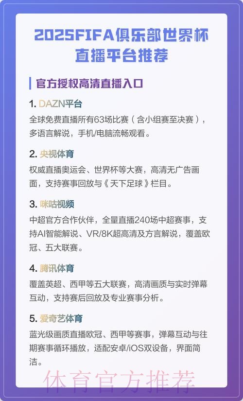 有哪些平台可以看世界杯直播 有哪些平台可以看世界杯直播